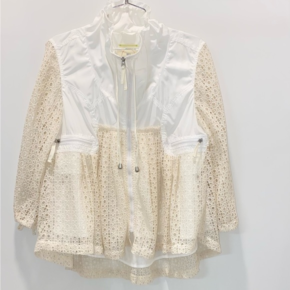 Anthropologie Hei-Hei Eyelet Windbreaker Swing Jacket - Picture 1 of 9